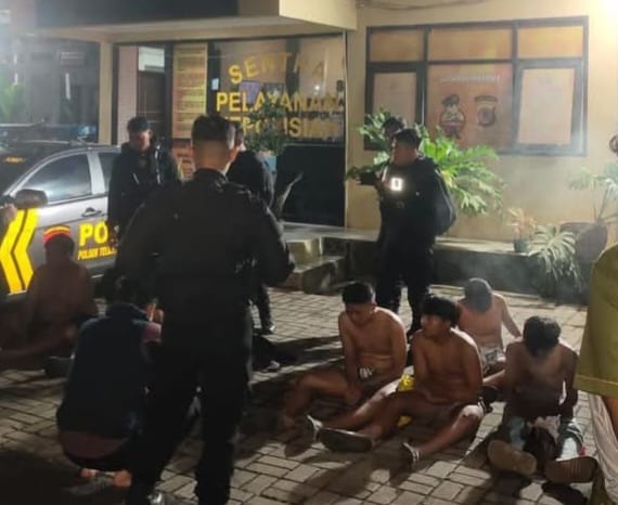 Kepergok Tim Gabungan  6 Remaja Batal Tawuran  Lalu Diamankan Polisi