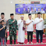 Bupati Aep Bersama Forkopimda Bershalawat di Mesjid Al Badar Yonif PR 305/Tengkorak