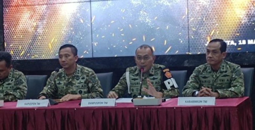 4  Prajurit TNI Tersangka Penyiraman Air Keras ke Aktifis Kontras Sudah DiTahan