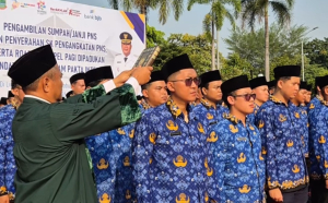 Bupati Karawang Intruksikan 286 PNS Baru Dilantik Berintegritas  Cakap dan Berahlak