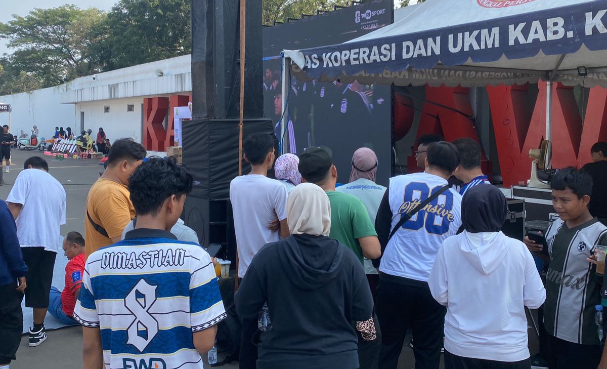 NOBAR Piala Dunia di Karangpawitan Diserbu Masyarakat Dongkrak Masukan UMKM