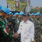 Bupati Karawang Lepas 287 Prajurit Yonif  Para Raider 305 Tengkorak Ke Aprika untuk Misi Perdamaian Dunia